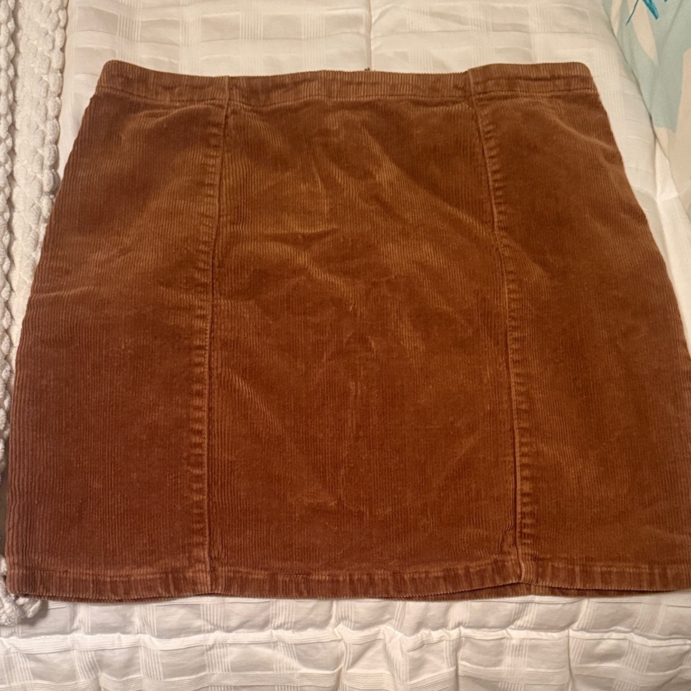Brown Corduroy Skirt